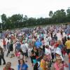 crowd filling up at Jazz in The Parks summer series (Carlsbad, CA)